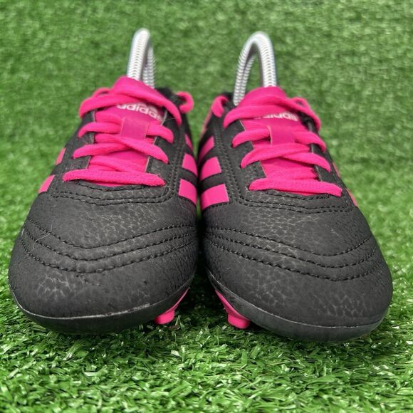 Adidas Goletto VI Soccer Cleats Youth 11K Black Pink Lace Up G26368 Firm Ground - Picture 4 of 13